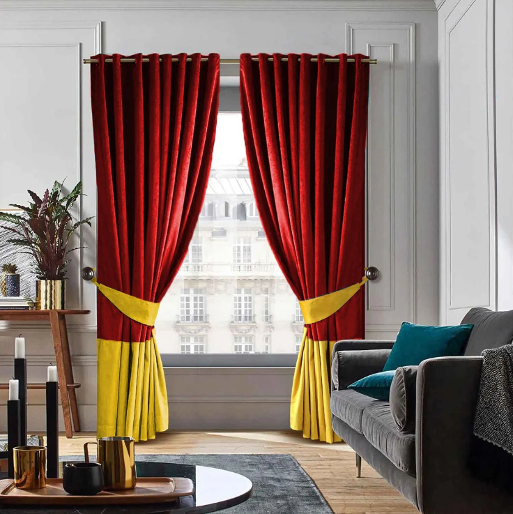 2 COLOUR CURTAINS