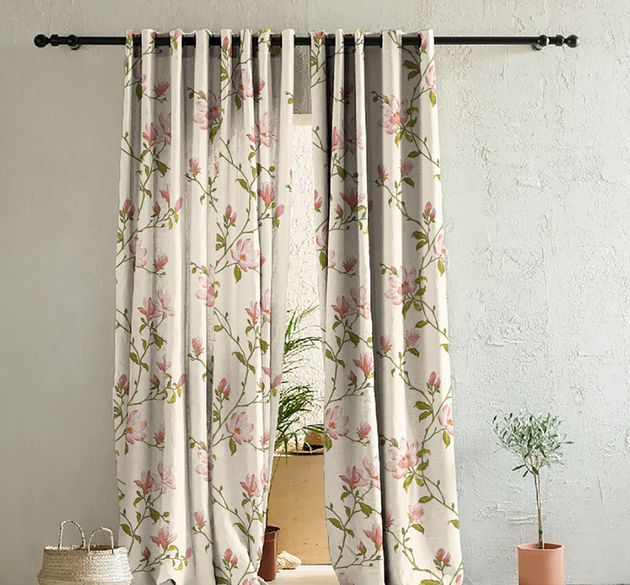 DIGITAL VELVET CURTAINS  ( LENGTH : 254 CM , WIDTH : 137 CM )