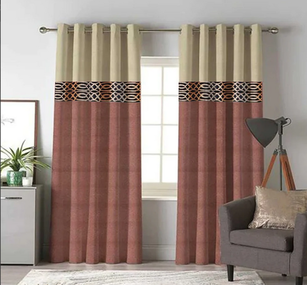 LUXURY VELVET CURTAINS ( LENGTH : 254 CM , WIDTH : 137 CM )