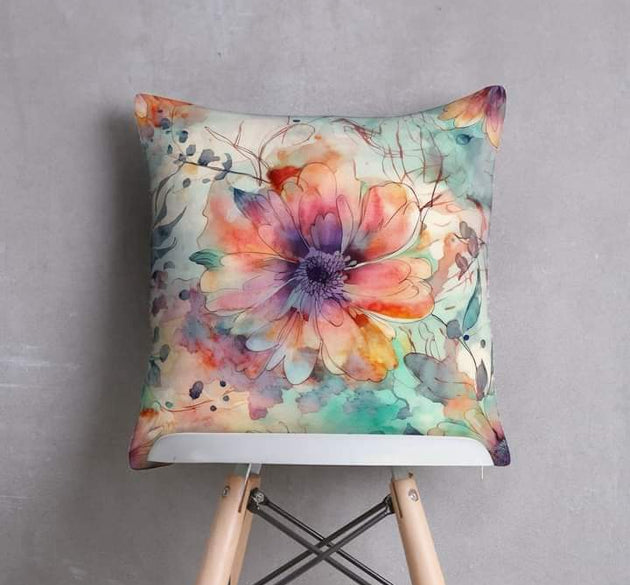 DIGITAL VELVET CUSHION COVER ( 1 PIECE ) _  16 * 16 INCHES