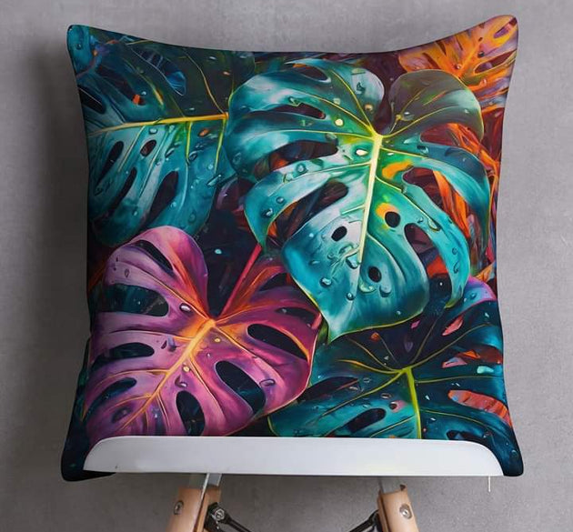 Digital velvet cushion cover ( 1  piece ) _  16 * 16 inches